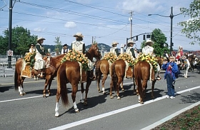 Aufstellung Grand Floral Parade
