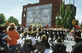 Grand Floral Parade in Downtown
