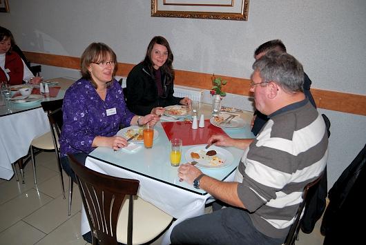 Samstag beim Mittagessen
