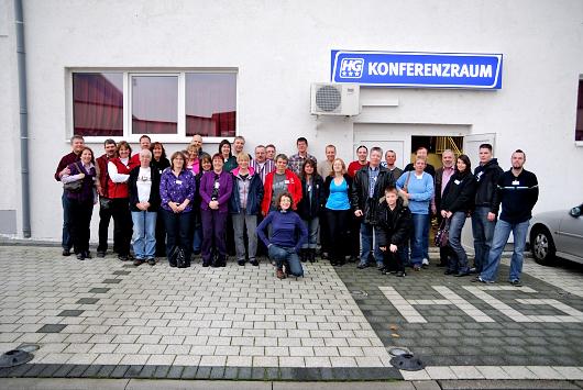 Gruppenfoto in der Mittagspause
