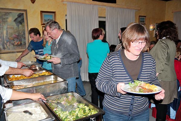 Am Abendbuffet
