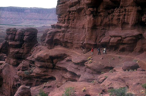 Fisher Towers
Natürlich haben wir nicht nur gegrillt. Hier waren Michel, Helga, Petra und Wolfgang auf einem Trail bei den Fisher Towers.
