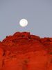 Mond beim Monument Valley