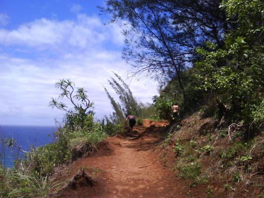 Kalalau Trail vom Ke'e Beach bis zum Hanakapi'ai Beach
