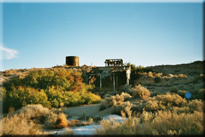 Ein aufgelassenes Bergwerk in der Nähe Shoshone
