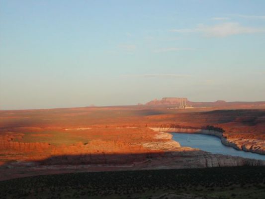 Sonnenuntergang am Lake Powell 
