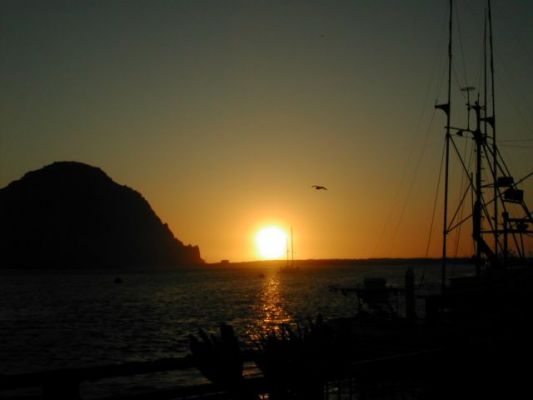 Sonnenuntergang am Morro Rock
