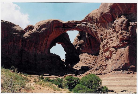 Double Arche
der doppelte Bogen im Arches NP
