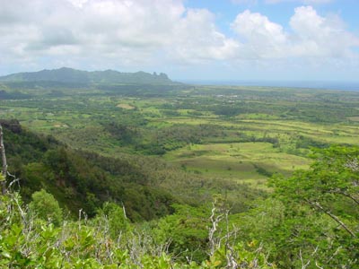 Blick auf Kuilau Ridge
