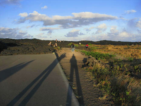 Wanderung zum aktuellen Lavafluss
