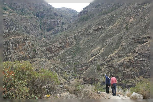 Barranco de Agaete, Dieter und Michi
