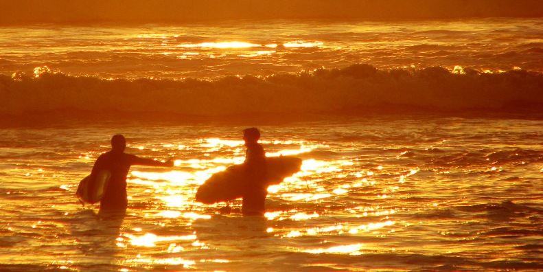 Sunset Surfers
