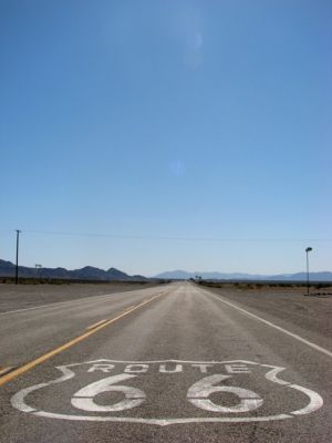 Route 66 in Amboy, CA
