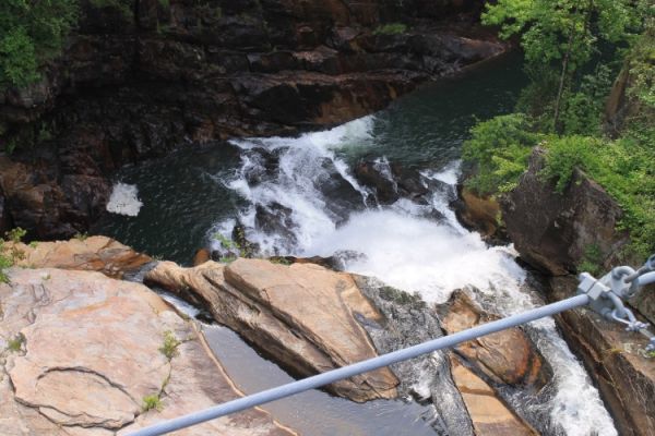 Hurricane Falls im Tallulah Gorge State Park, GA
