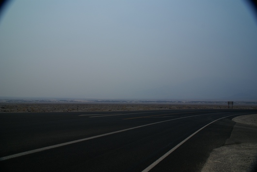 on the road to Death Valley
