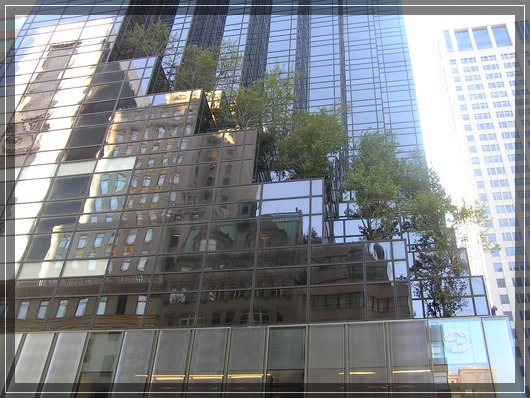 green on glass
