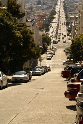 SFO - Stau in der Lombard Street
