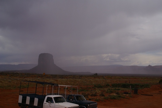 rain at monument valley II
