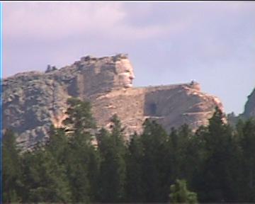 Crazy Horse/SD_ Der Kopf ist fertig
