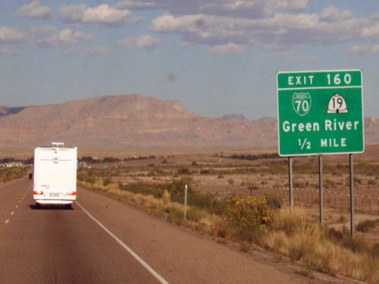 Ankunft in Green River I-70
