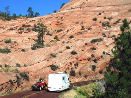 Zion NP/UT_Eine Begegnung der seltenen Art
