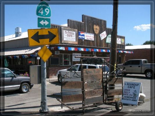Kaffeepause in Sierraville (CA-89/CA-49)
