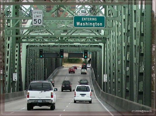 Portland_OR, Brücke über den Columbia River nach Washington
