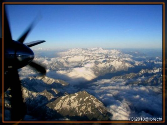 Flug über die Alpen(Lugano - Zürich
