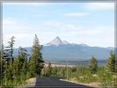 Crater Lake NP-Ausfahrt mit Mount Thielsen