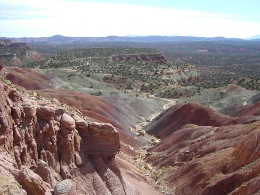 Blick auf den Burr Trail
