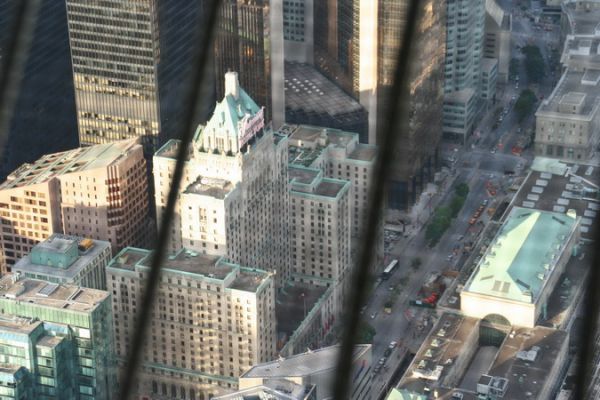 The Fairmont Royal York, Toronto vom CN Tower
