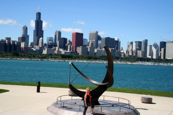 Chicago am Planetarium
