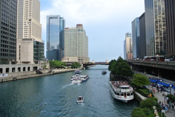 Chicago am Fluss
