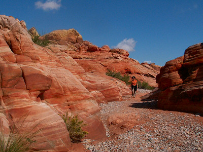 Tina auf dem White Domes Trail
Schlüsselwörter: White Domes Trail, Valley Of Fire