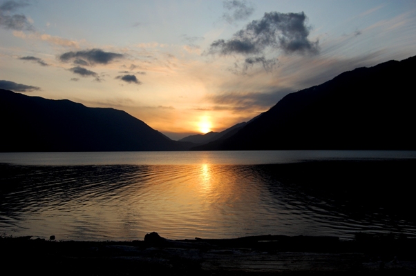 Sonnenuntergang Lake Crescent
