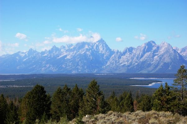 Die Tetons vom Signal Mountain
