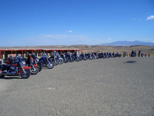 Harley's am Four Corners Monument
