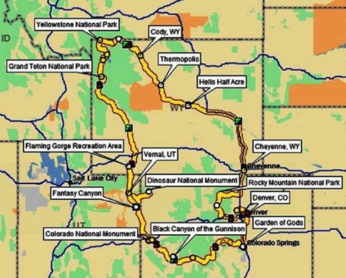 Rocky Mountains Map
