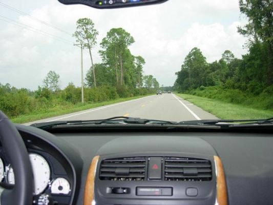 die endlose Strasse Richtung St. Pete

