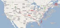 USA Tour Map 2007