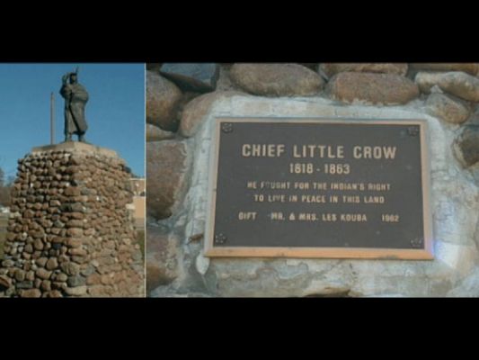 Indianer Denkmal am Crow River-Hutchinson,MN
