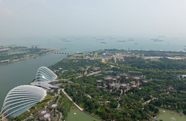 DSC00680 Singapur Marina Bay Sands Blick auf Gardens by the Bay_k
