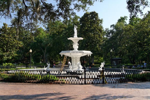 Savannah, Forsyth Park, Brunnen
