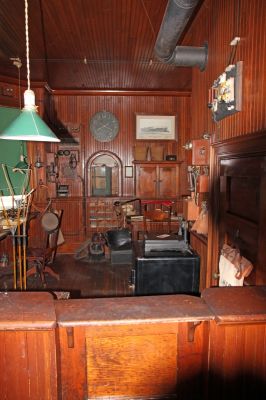 Shelburne Museum Bahnhof Schalterraum
