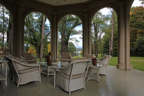 Montgomery Place Mansion Porch
