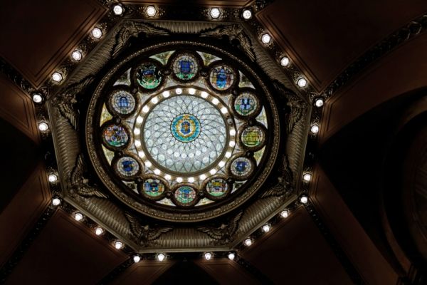 Boston Capitol Hall of Flags Decke
