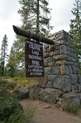 Crater Lake Schild
