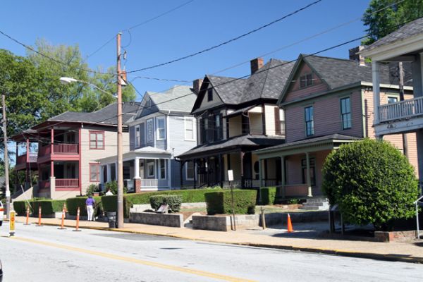 Atlanta Auburn Ave mit Geburtshaus Martin Luther King jr

