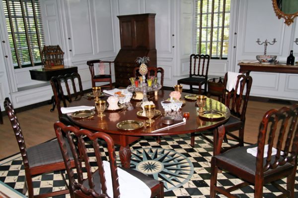 Colonial Williamsburg, Governor's Palace, Eßzimmer
