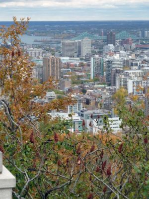 Montreal Mont Royal Pont Jacques Cartier
